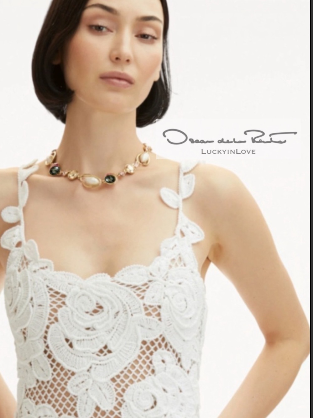 Oscar de la Renta • Faux Baroque Pearl Necklace - Picture 4 of 7